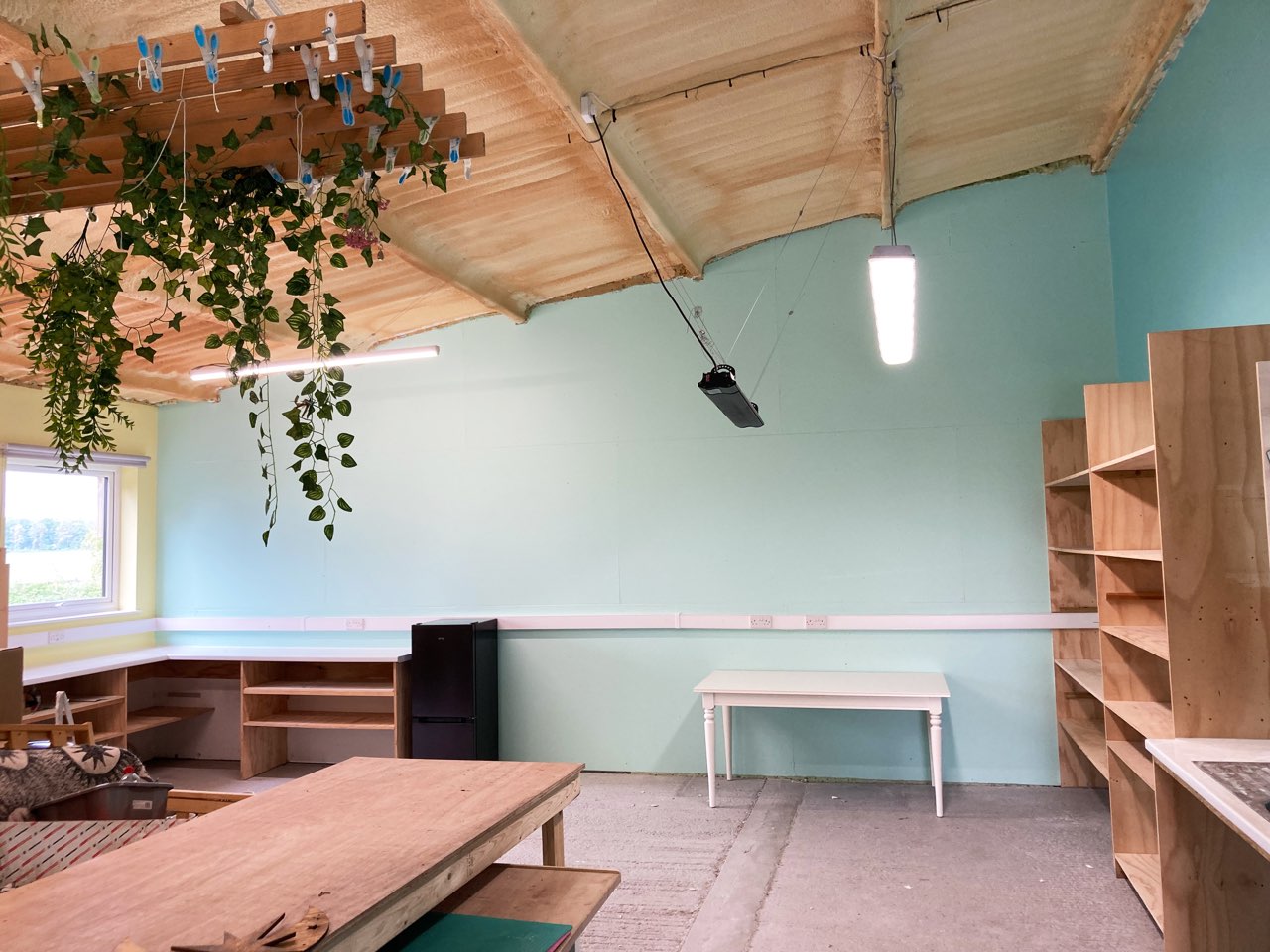 Industrial decorating project photography from South Wiltshire.