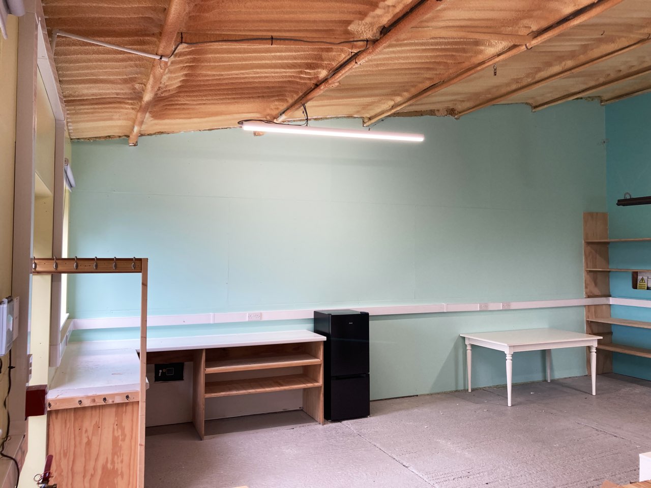 Additional decorating project photography from an industrial unit in South Wiltshire.