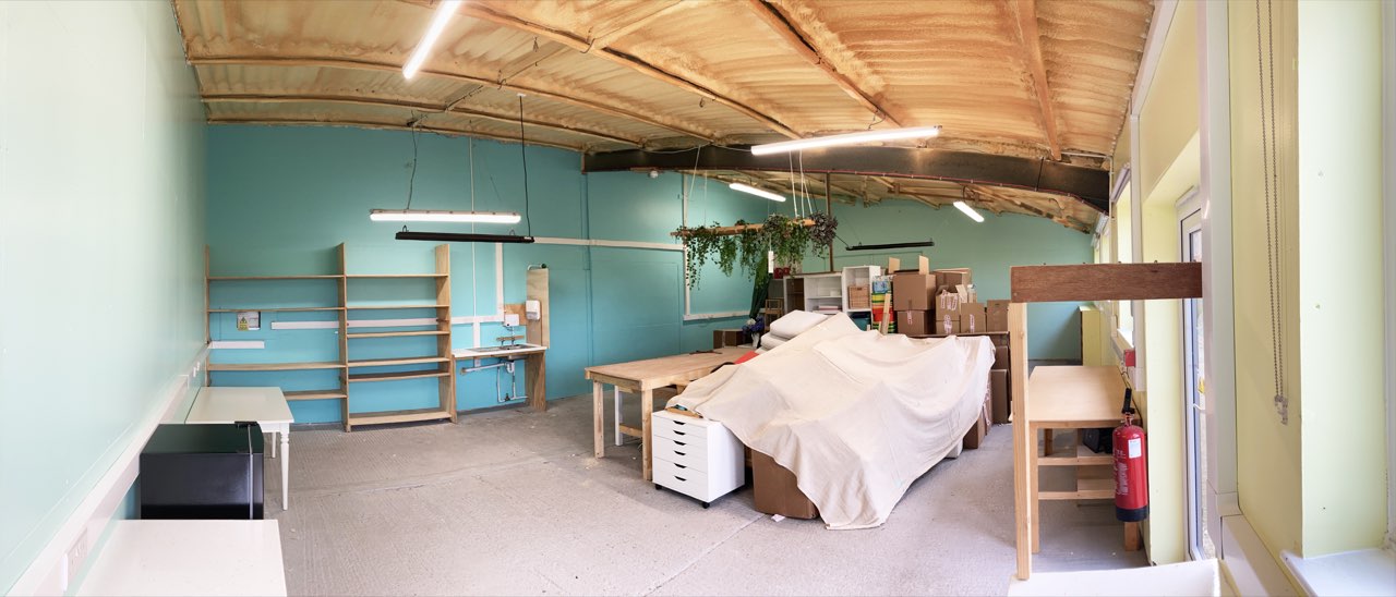 Decorating project in an industrial unit in South Wiltshire.