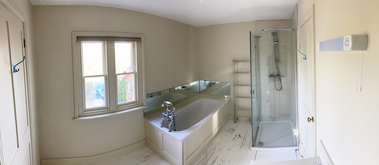 Decorating project photography from Bishopstone, Wiltshire.